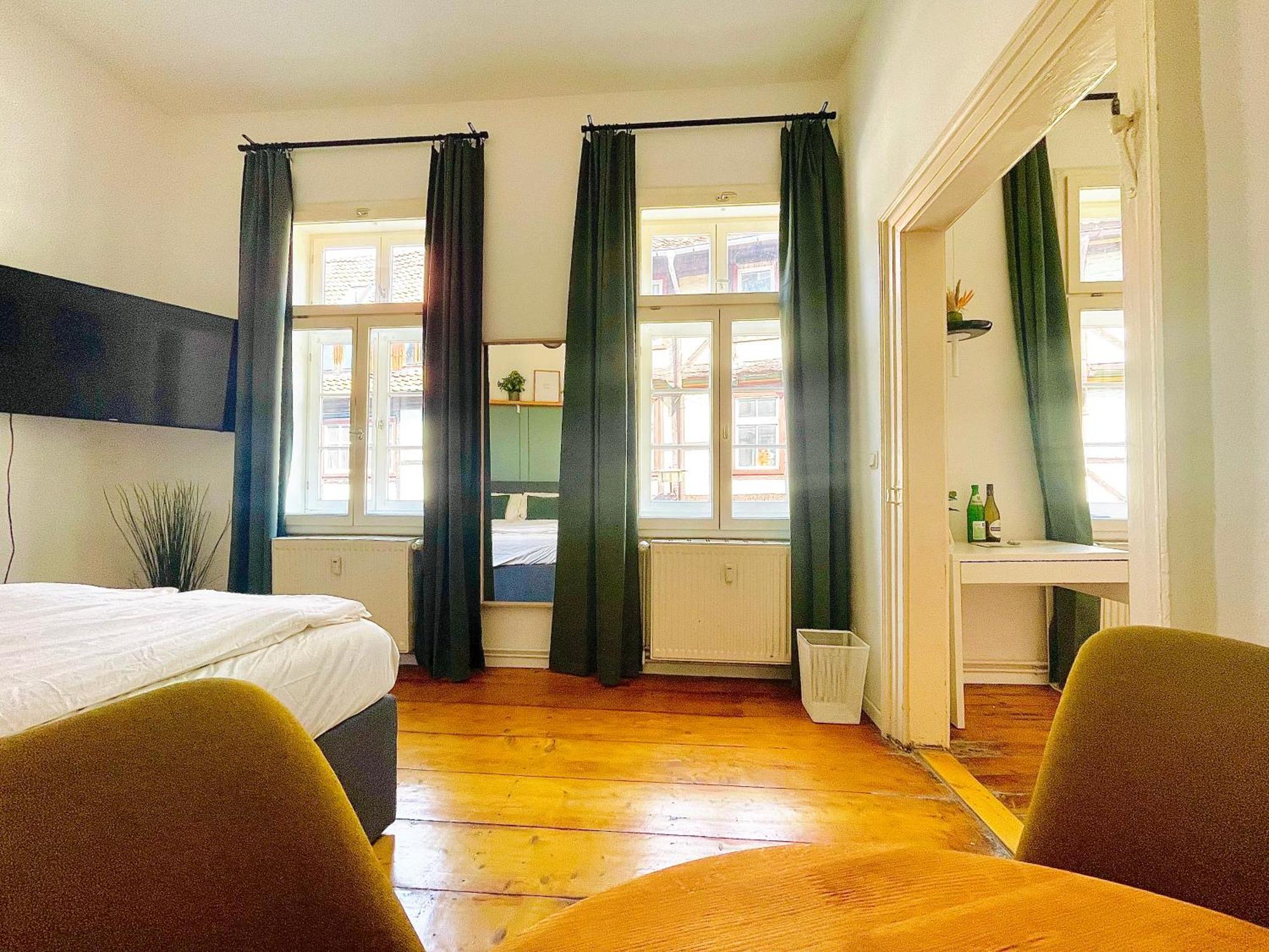 Fachwerktraeume - 35M² Weltkulturerbe Apartment Quedlinburg Luaran gambar